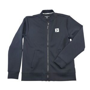 Orangetheory Mens Black Full Zip Track Jacket Athletic Performance Size Small